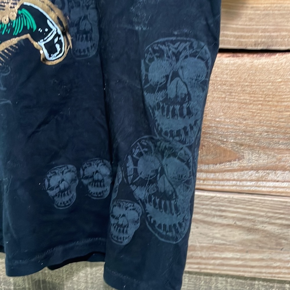 Karani Art Sugar Skull T-Shirt Adult Size S Black Mexico - Picture 4 of 7